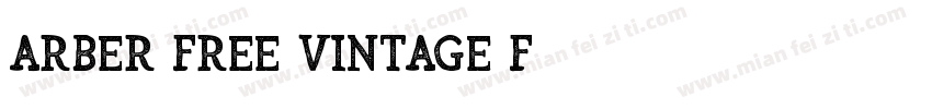 Arber Free Vintage F字体转换